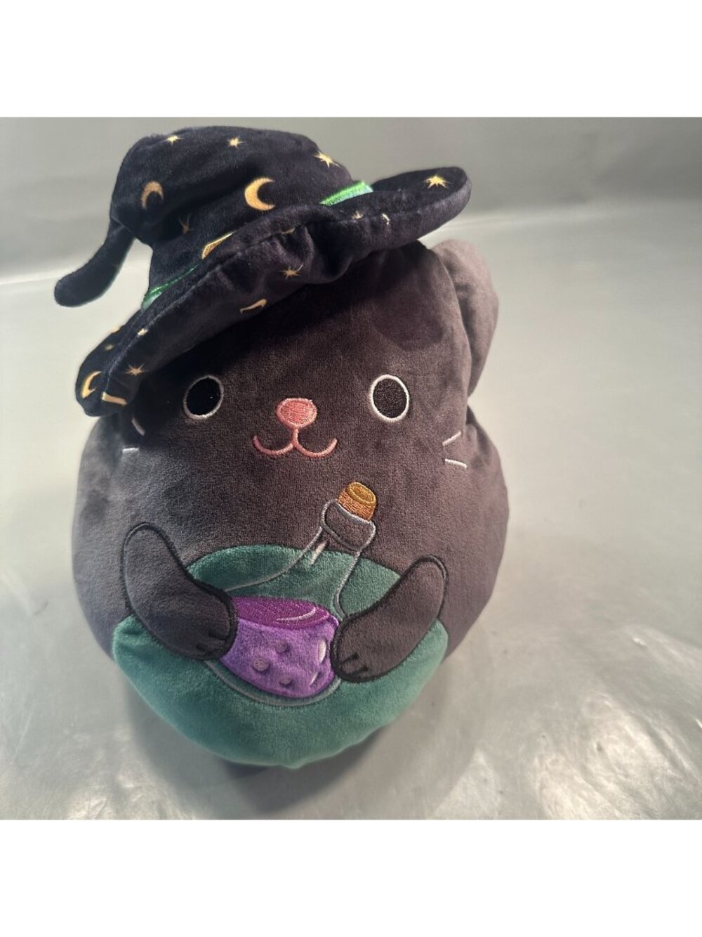 Cleo Cat Witch Squishmallows Flip A Mallows Plush Halloween Soft Toy Hat Potion